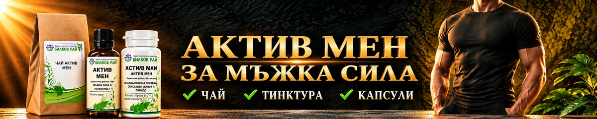 Актив Мен за мъжка сила - чай, тинктура, капсули