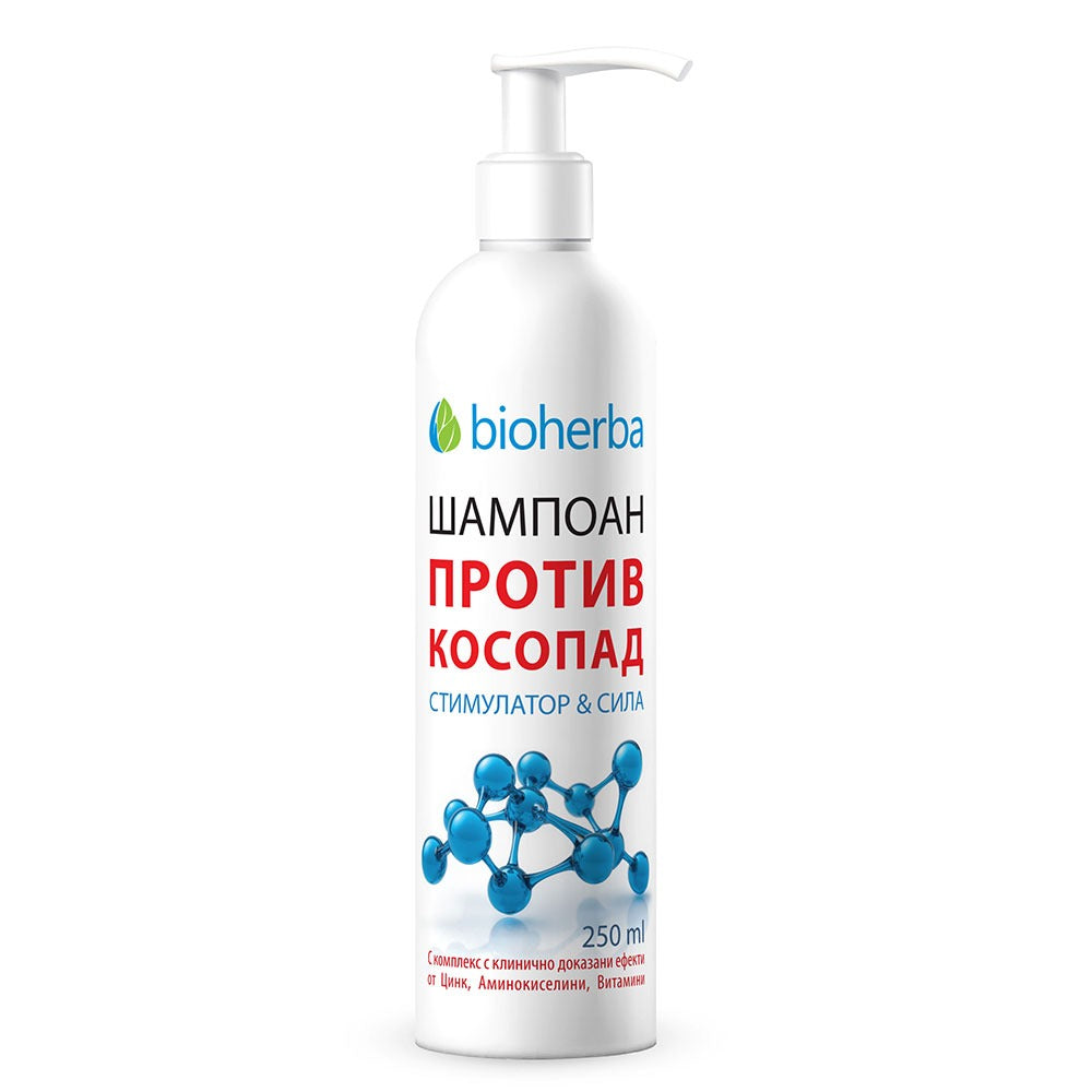 Безсулфатен шампоан против косопад „Стимулатор & Сила” 250мл