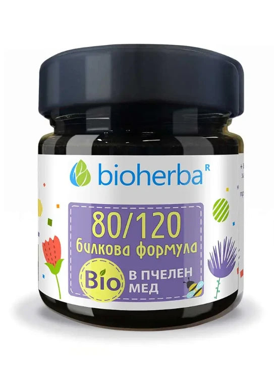 Билкова формула 80 на 120 в био пчелен мед - 280гр