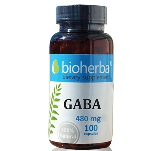 Габа (gamma-aminobutyric acid) 480 мг, 100 капсули