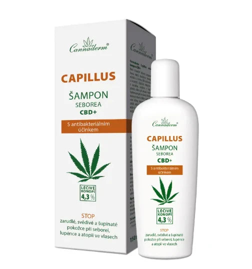 Капилус шампоан против себорея CBD+ 150 мл. Cannaderm