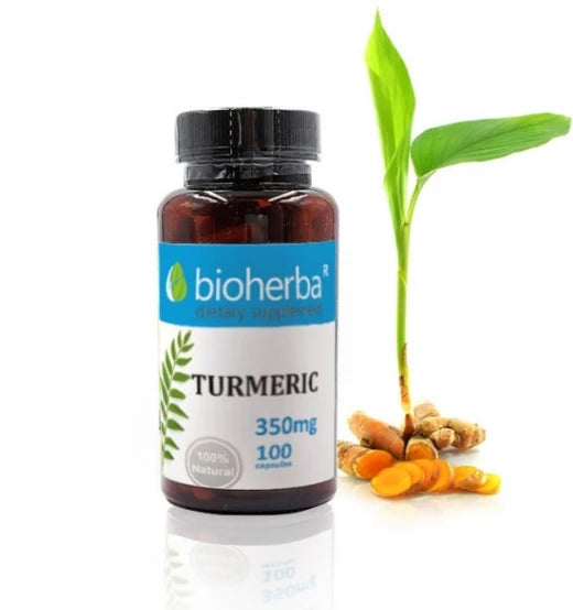 Куркума (Turmeric) екстракт 350 мг, 100 капсули