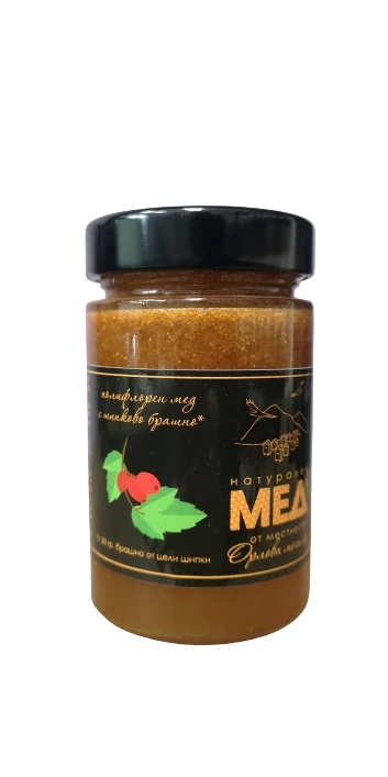Полифлорен мед с шипково брашно 230 гр
