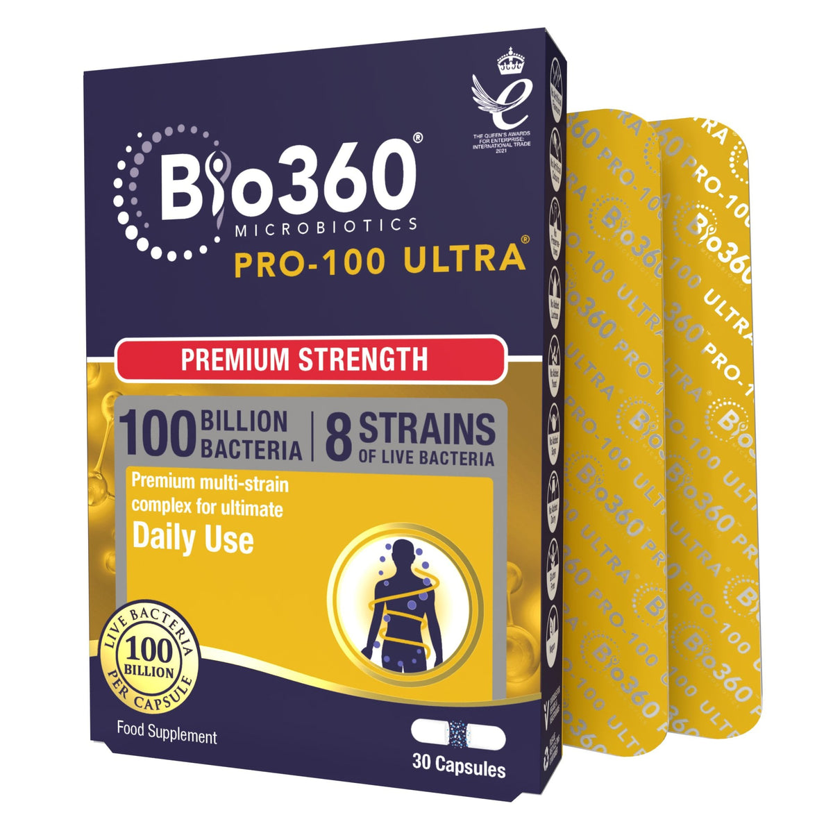 Пробиотик Pro-100 ultra 100млрд. бактерии 30 капсули