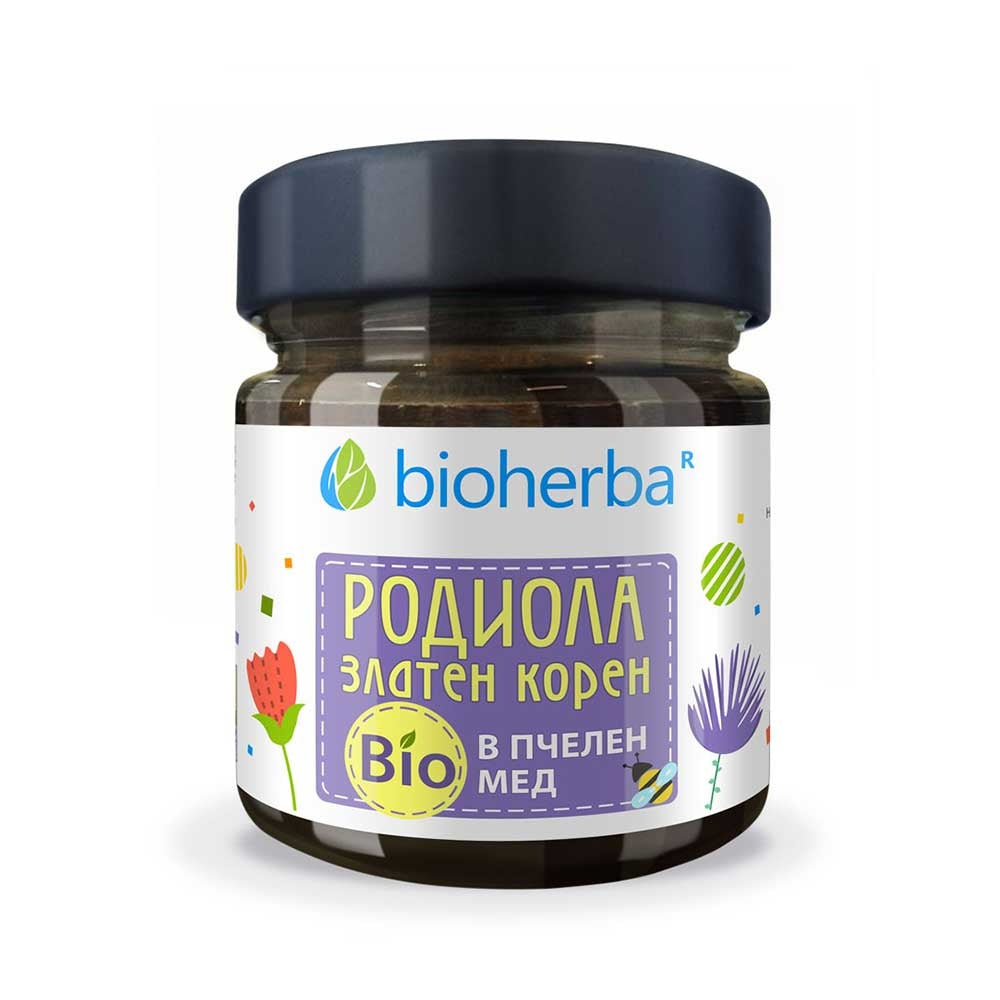 Родиола (златен корен) в био пчелен мед 280гр