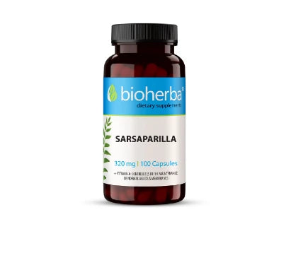 Сарсапарила 320 mg, 100 капсули, Smilax officinalis
