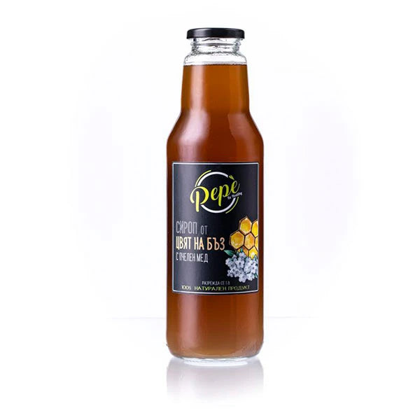 Сироп от цвят на бъз с пчелен мед - 750 ml. - PEPE