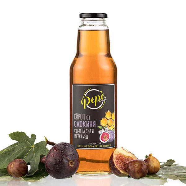 Сироп от смокиня с цвят на бъз и пчелен мед - 750 ml. - PEPE
