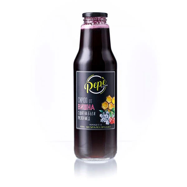 Сироп от вишна с цвят на бъз и пчелен мед - 750 ml. - PEPE