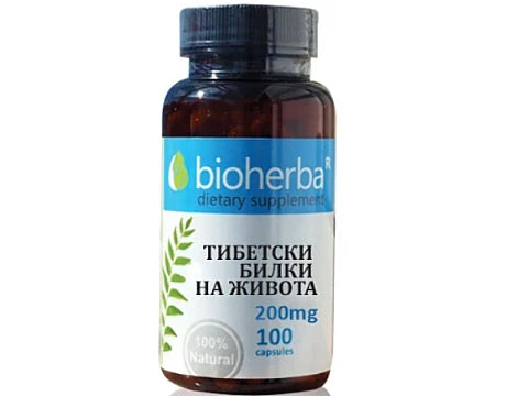 Тибетски билки на живота 200 мг. 100 капсули