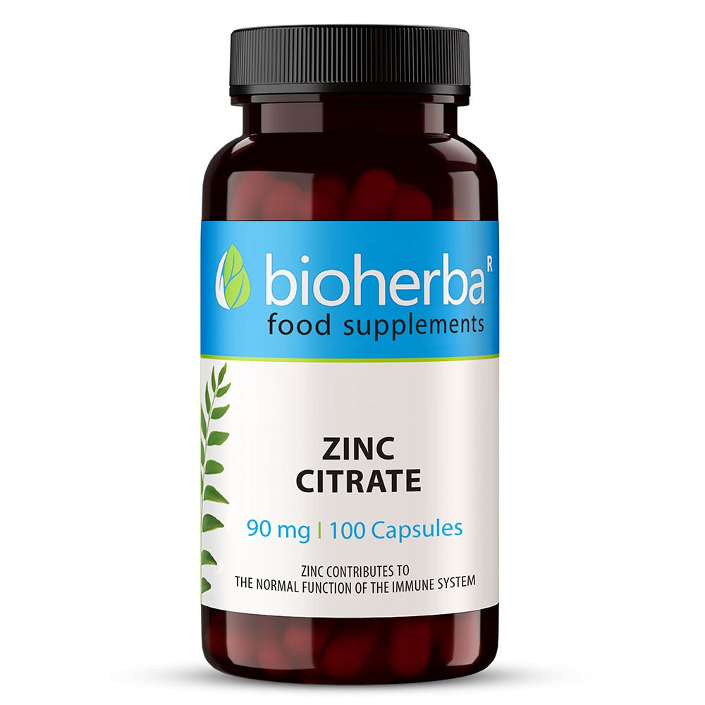Цинк цитрат (Zinc Cetrate) 90 мг. 100 капсули